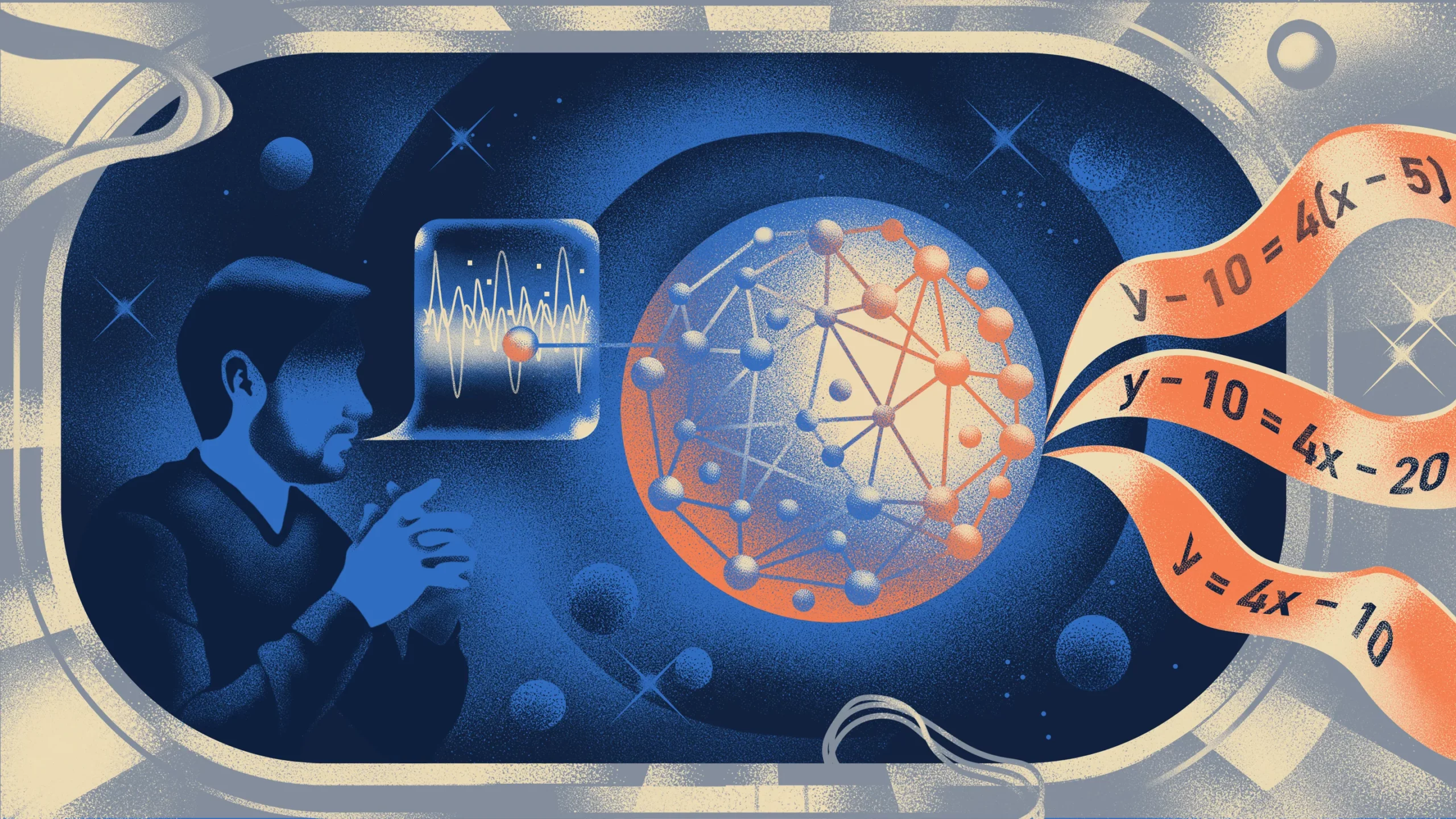 LLM coding and maths illustration